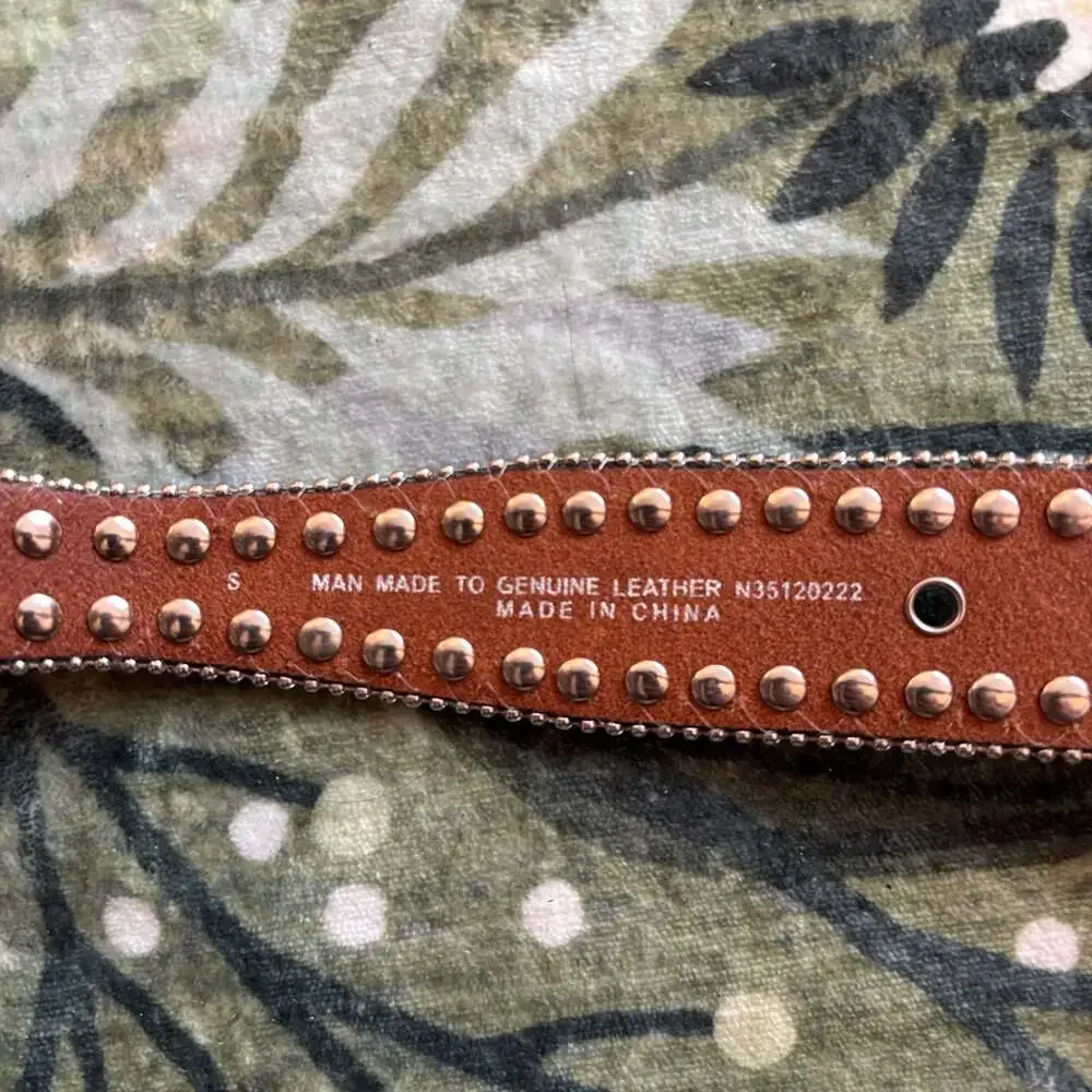 Blazin Roxx Camo Rhinestone Western Belt Size Small Y2K McBling